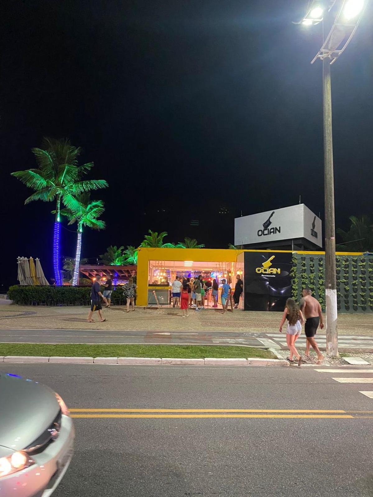 Apartamento Kitnet Pe Na Areia Praia Ocian Praia Grande  Buitenkant foto